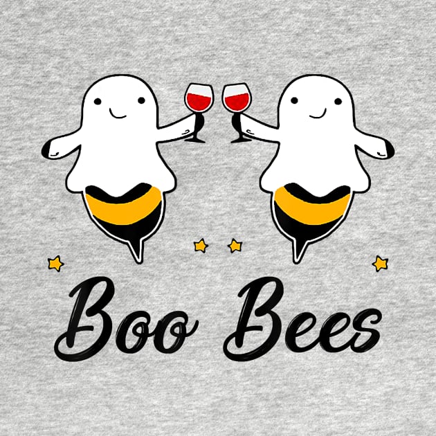 Wine Boo Bees Couples Funny Halloween Costume by JaydeMargulies